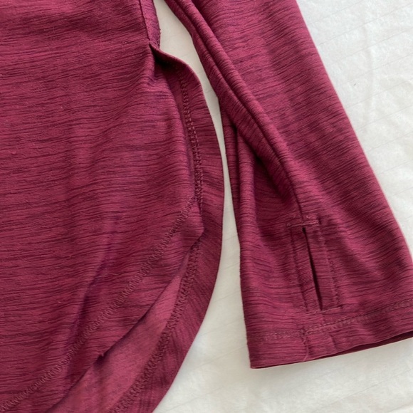 Old Navy girls size 8 burgundy Fitted Long Sleeve T-Shirt - Picture 5 of 10